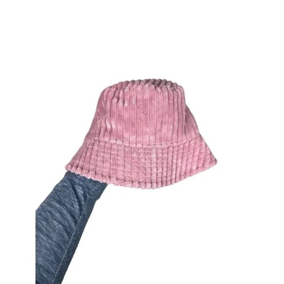 Target Wild Fable Pink Corduroy Bucket Hat Adjustable Lined Polyester Nylon Wm’s - Picture 3 of 13
